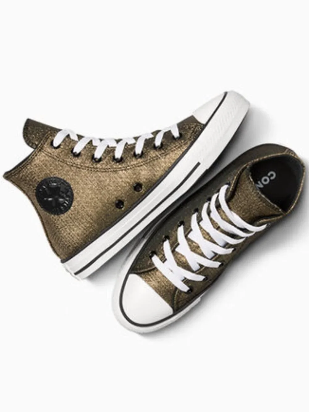 ✨👟 Converse Chuck Taylor Sparkle High Tops | Kids 6Y | Women's 8